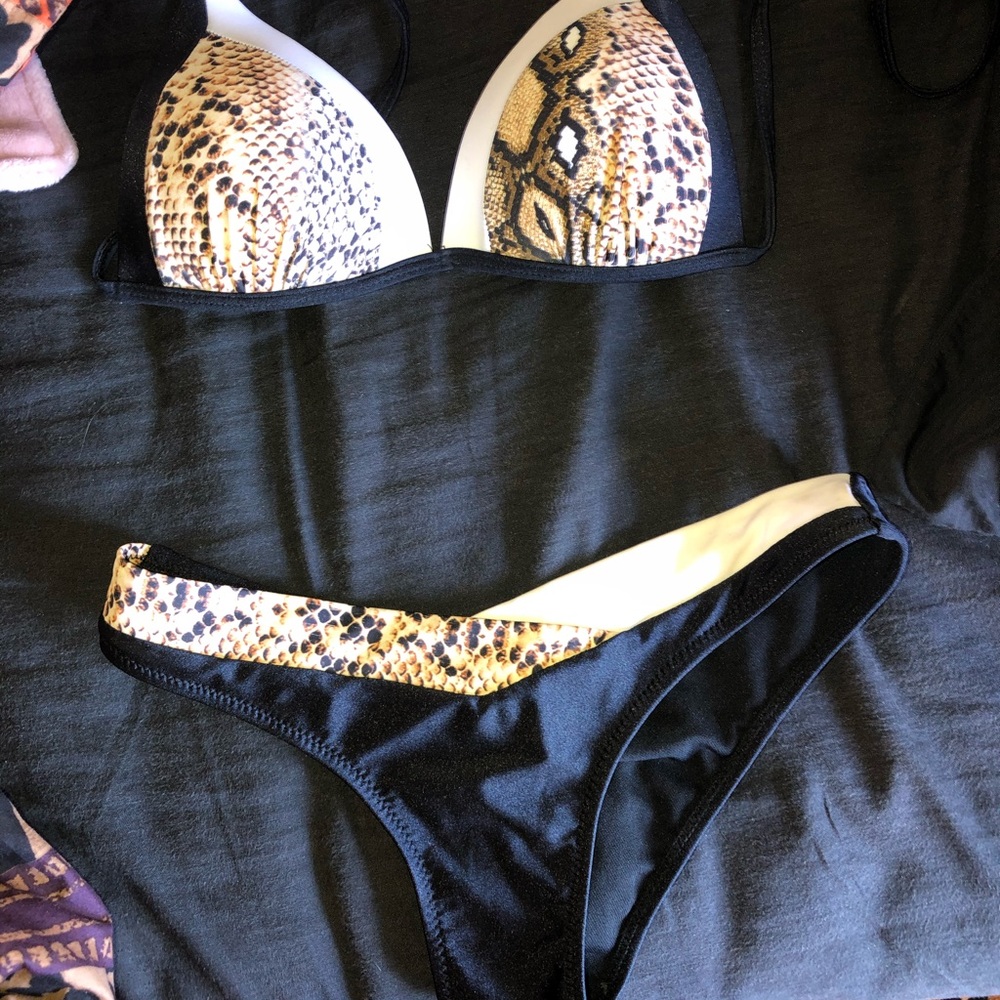 Snakeskin bikini